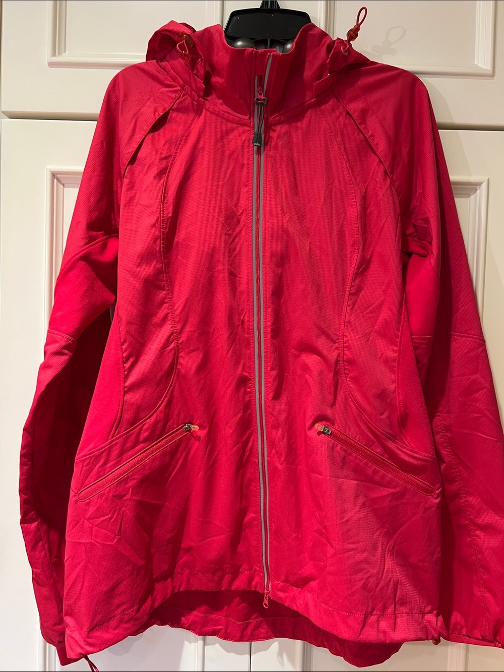 Zella Bright Pink Hooded wind Jacket
